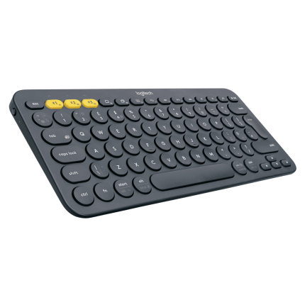 LOGITECH K380 Multi-Device Bluetooth® Keyboard - DARK GREY - FRA - CENTRAL 12M
