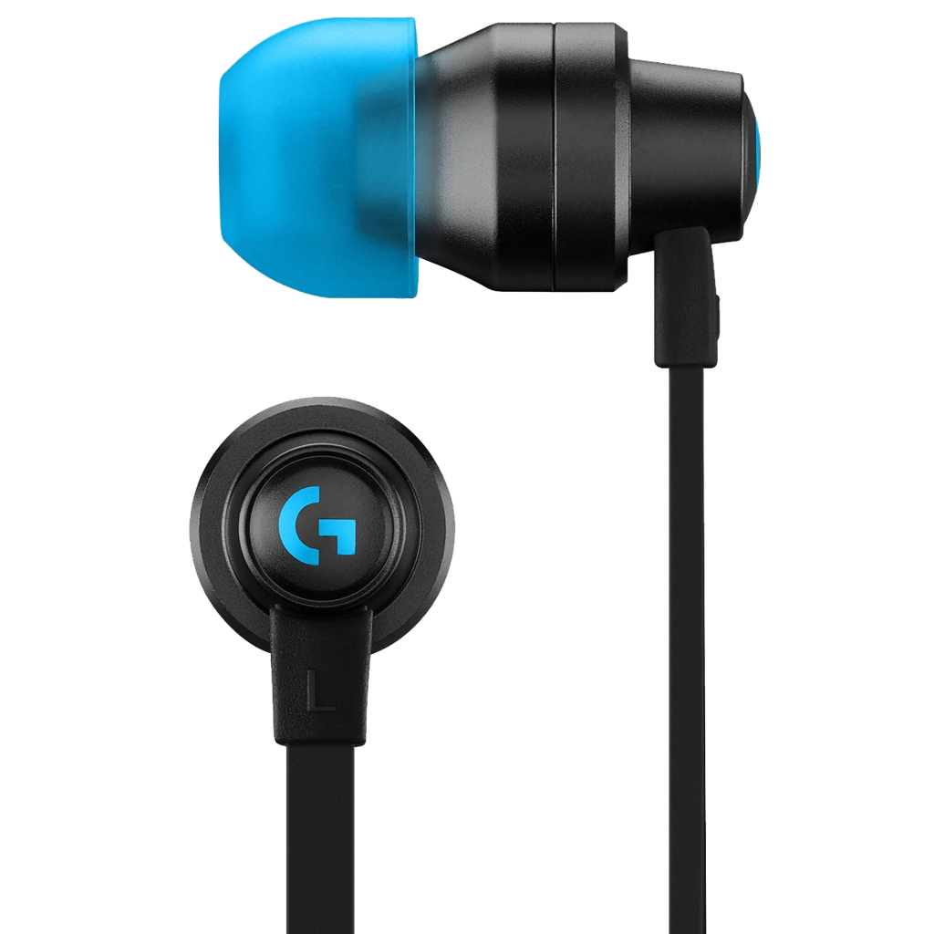 LOGITECH G333 Wired Gaming Earphones - BLACK - 3.5 MM