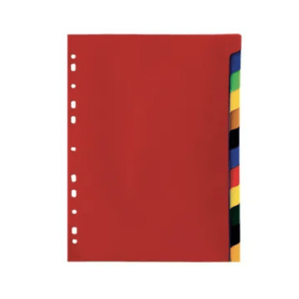 JEU DE 12 INTERCALAIRES EN PP COLORSPLIT